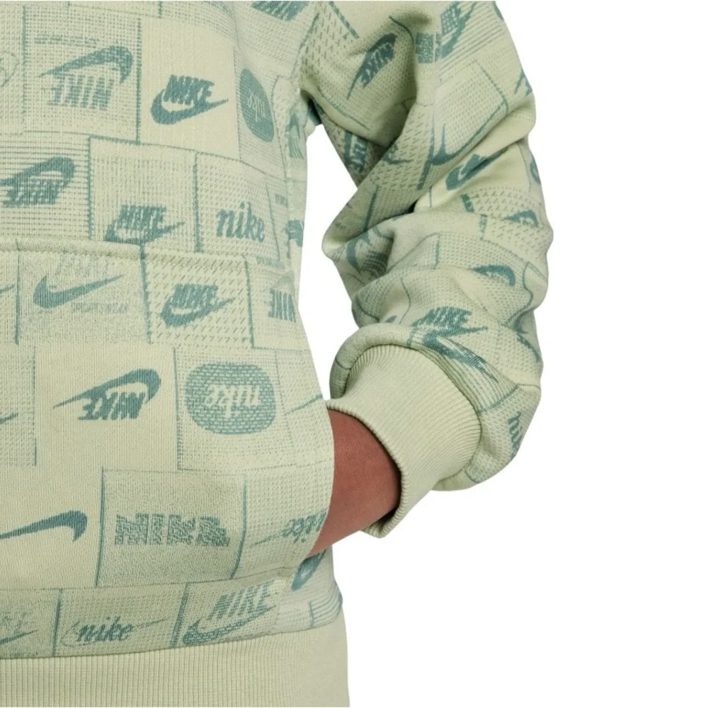 NWT | Nike Kids' Sportswear Club Fleece Printed Hoodie